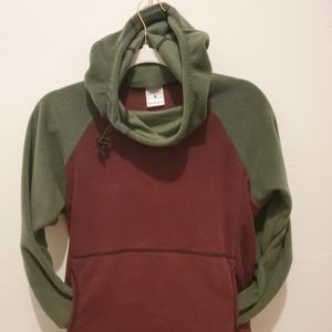 Melenzana (size M), wine and sage color block